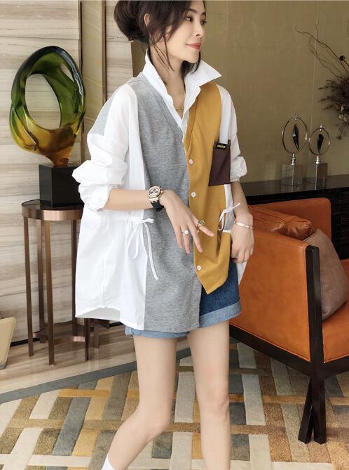 韓国ファッション 長袖シャツ レディースブラウス シャツ 長袖tシャツゆったり シャツコート Www Watsons Biz Id