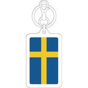 【選べるカラー】KSK218 スウェーデン SWEDEN 国旗キーホルダー 旅行 スーツケース