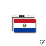 国旗ステッカー パラグアイ PARAGUAY 100円国旗 旅行 スーツケース 車 PC スマホ SK487 グッズ