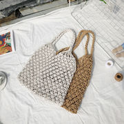 かごバッグ　ハンドバッグ　手作り　編みバッグ　レディース　ファッション