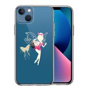 iPhone13 側面ソフト 背面ハード ハイブリッド クリア ケース ピーターパン 妖精 3