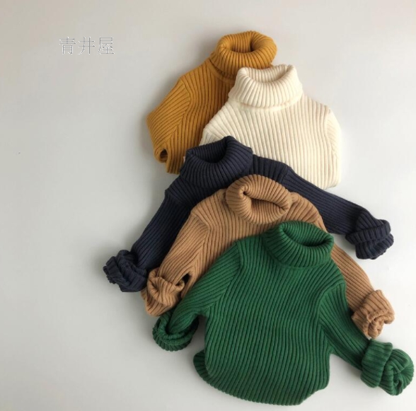 2021秋冬新作 ニット セーター 子供服 長袖 トップス　男女兼用  韓国ファッション  5色