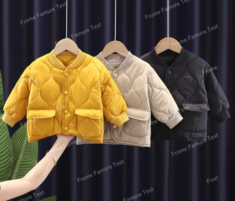 新しい秋冬の女の子のジャケット厚手の暖かいジャケットかわいい子供服子供服★80-120