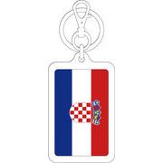 【選べるカラー】KSK366 クロアチア CROATIA 国旗キーホルダー 旅行 スーツケース
