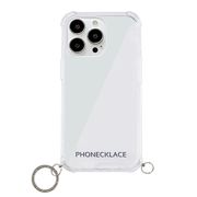 PHONECKLACE ストラップ用リング付きクリアケース for iPhone 13 P