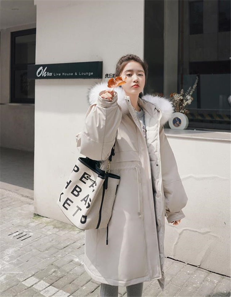 韓国ファッション 2021 冬 気質 スリム 厚手 マタニティ服 綿の服 ゆったりする オシャレ