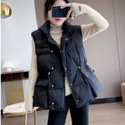 限定販売 おしゃれな 気質 受け取って腰 スタンドカラー ダウン ベスト