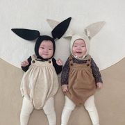 子供服 韓国子供服 秋冬 ベビー ロンパース つなぎ はいはい 新生児 コットン