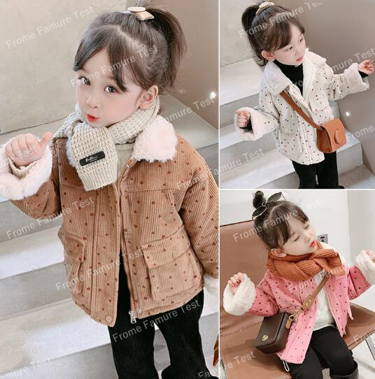 女の子 ジャケット 　トップス  可愛いコート 子供服 キッズ服 秋冬新作 おしゃれ 綿の服