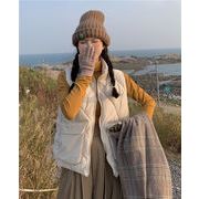 女らしさを追求 ダウンコットン ベスト 女性 コート 学生 韓国 タンクトップ カジュアル