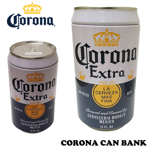 CORONA コロナ ブリキ 缶 バンク