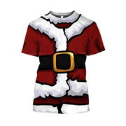 クリスマス Tシャツ 送料無料 サンタクロース サンタさん 半袖 半そで コスプレ 衣類 リアル