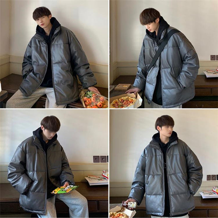 【お得限定SALE】新しい冬の綿の男性の香港スタイルの厚く暖かい綿のコートの冬のコート ジャケット・アウター
