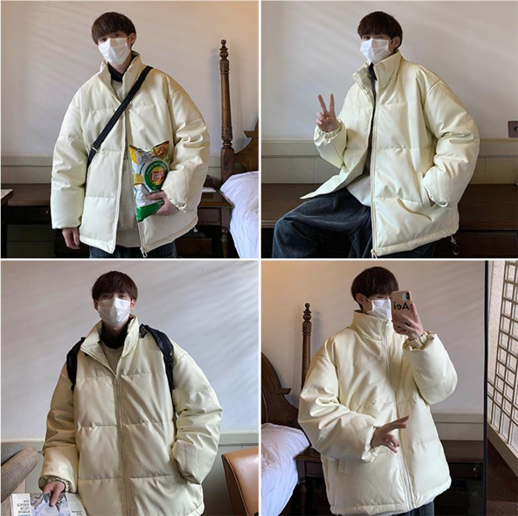 【お得限定SALE】新しい冬の綿の男性の香港スタイルの厚く暖かい綿のコートの冬のコート ジャケット・アウター