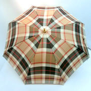 【日本製】【雨傘】【長傘】甲州産先染格子生地日本製グラスファイバー軽量ジャンプ傘