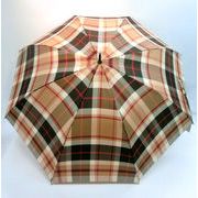 【日本製】【雨傘】【紳士用】甲州産先染格子生地日本製グラスファイバー軽量ジャンプ傘