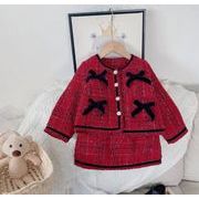 【2点セット】2021秋冬新作 子供服  ベビー服  アパレル   長袖   コート +ショートスカート 女の子
