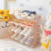 韓国ファッション 寝室 収納 家庭用 シンプル 寮 靴箱 収納棚 子供 新作 可愛い 小さい新鮮な