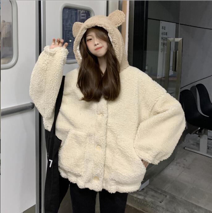 秋冬新作　韓国風　レディース　ラムズウール コート    緩い  コート　ジャケット　コート★S-3X