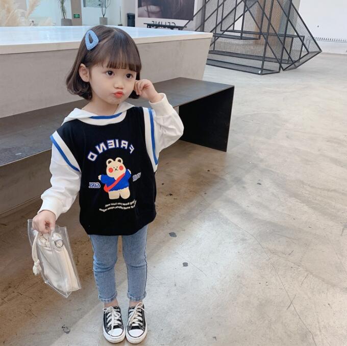 春と秋女の子  パーカーかわいくておしゃれトップス パーカー 子供服 キッズ服 おしゃれ★80-130