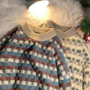 秋冬  日系  セーター  メンズニットトップス  厚手で暖める   2色