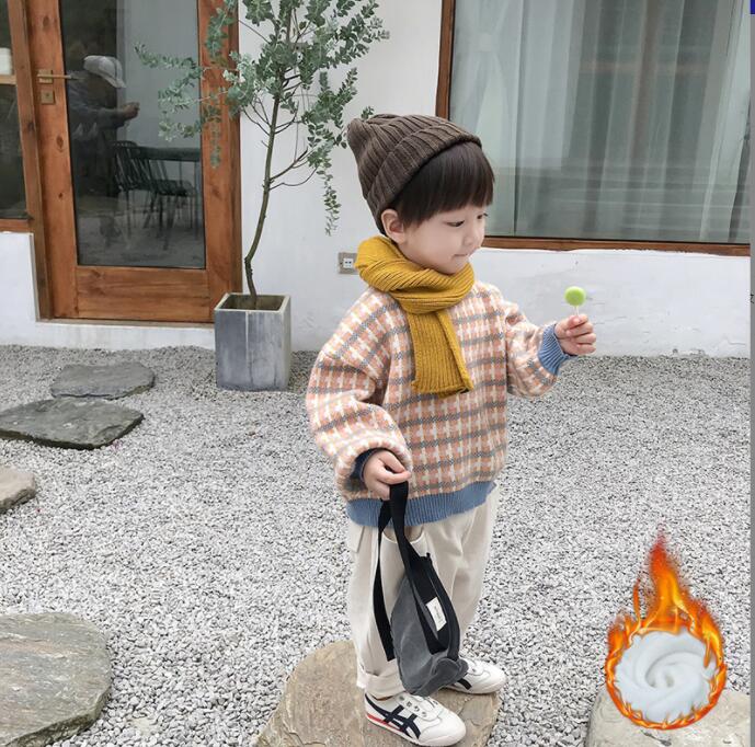 秋と冬男の子プルオーバーニットセーター、かわいいセーター、子供服、ファッション★80-140