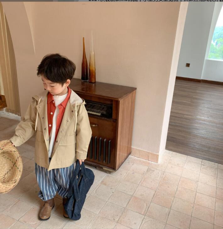 子供服 春と秋コート  韓国風 　男の子コートキッズ トップス ファッションコート ★90-140