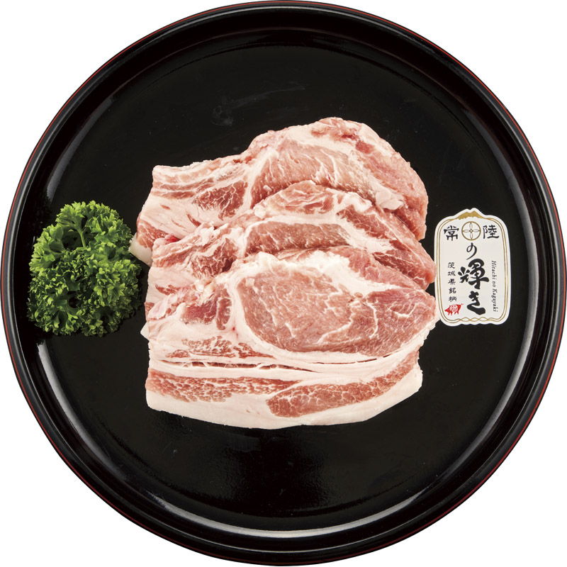 茨城県銘柄豚『常陸の輝き』ロースステーキ３枚 150*3【送料無料・同梱不可】