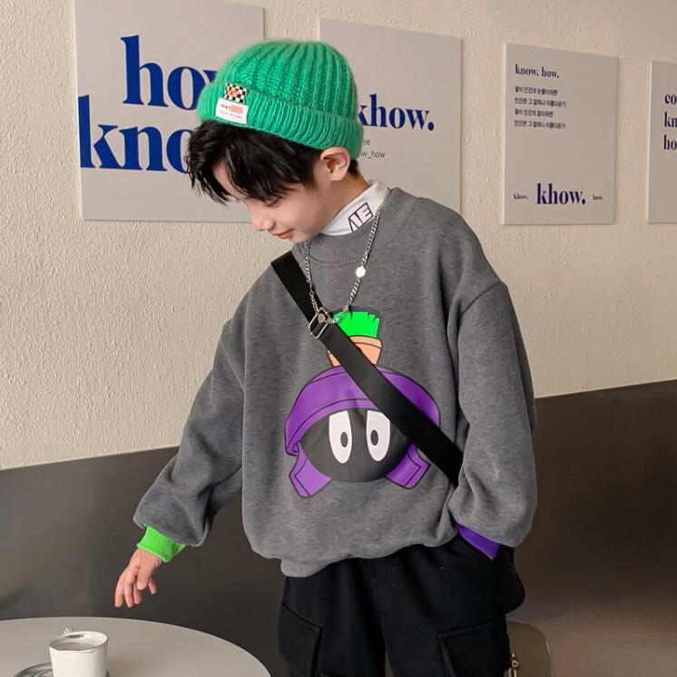 春秋 男の子  パーカートップス パーカー 子供服 キッズ服 おしゃれ★裏毛付き 110-170