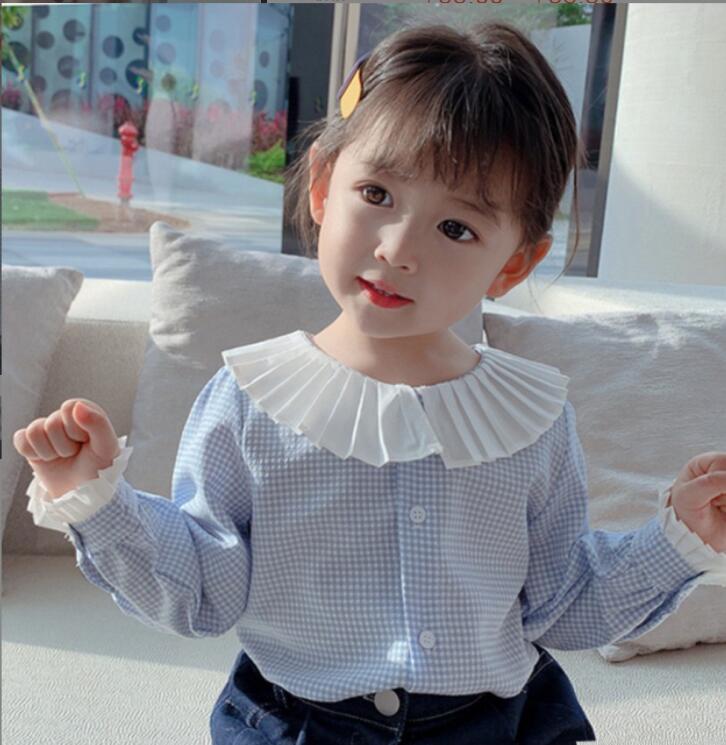 春秋新作 女の子 韓国風シャツ  子供服 ファッションシャツ キッズ服 ★80-130