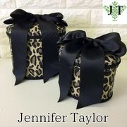 Jennifer Taylor ジェニファーテイラー☆オーバルボックス・リボン・Espresso