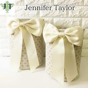 Jennifer Taylor ジェニファーテイラー☆ダストボックス 2個セット・リボン・Lumina ルミナ ゴミ箱
