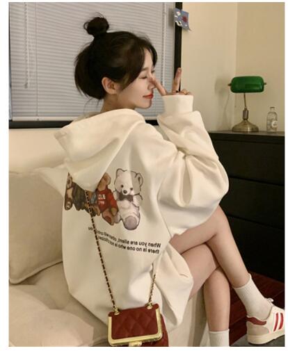 韓国風　レディース　パーカー　春秋新作　カジュアル　パーカートップス　ブラウス★Ｍ-2XL