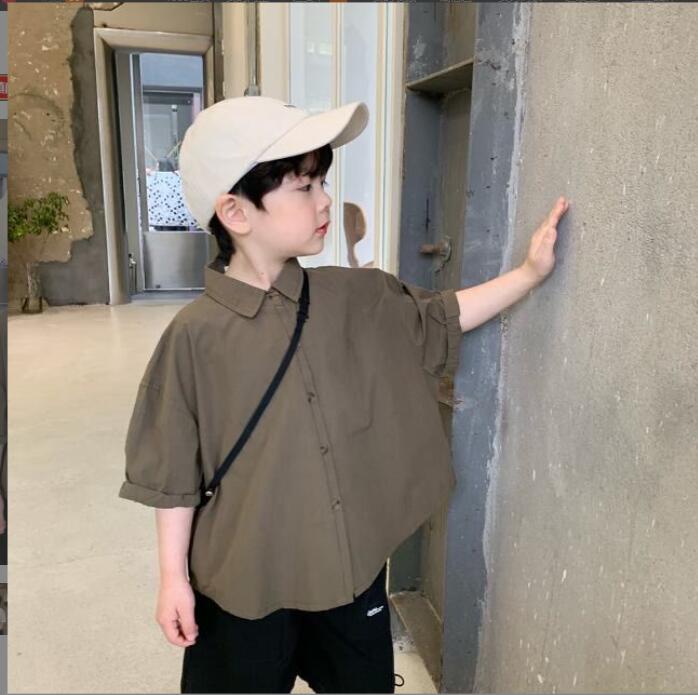 子供服夏秋服★男の子シャツ★ファッションシャツ子供夏服★潮流子供夏服★90-150