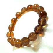 天然石　ブレス　粒　ブルーアンバー　丸　約14mm　スマトラ産　希少　変化　変容　天然石