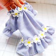 ペット服  犬の服  夏  薄い  スカート  卵の花  テディ