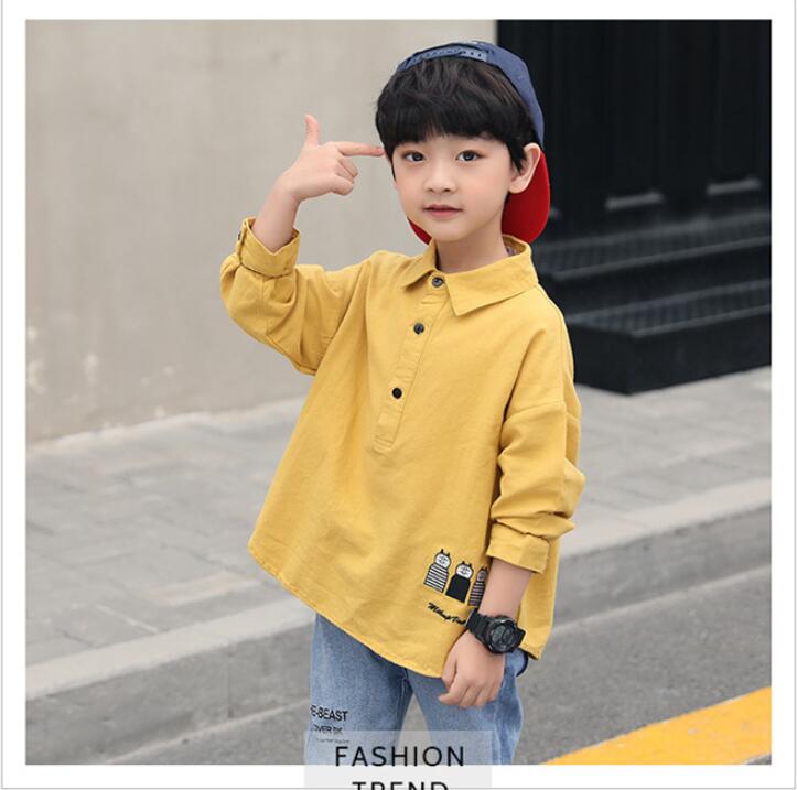 春秋新しい★男の子シャツ★子供服シャツ★ファッションオールマッチ★110-160