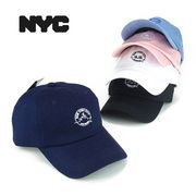 NYCライセンスワンポイント刺繍ローキャップ　ヤング帽子