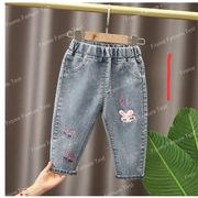 ジーンズ　子供服　パンツ　子供ジーンズ　　カジュアルパンツ　ボトムス　春秋新作