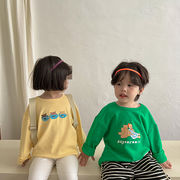 韓国子供服  子供服  キッズ服  長袖Tシャツ  男女の児童  薄い  子供  アンダーシャツ  男女兼用