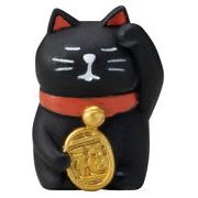 【ご紹介します！年中飾れる開運グッズ！Concombre FUKU福MONOシリーズ！】うとうと招き猫　黒猫
