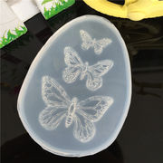 DIY手芸 アロマ DIY素材 UV樹脂モールド アクセパーツ ペンダント キーホルダー 蝶々