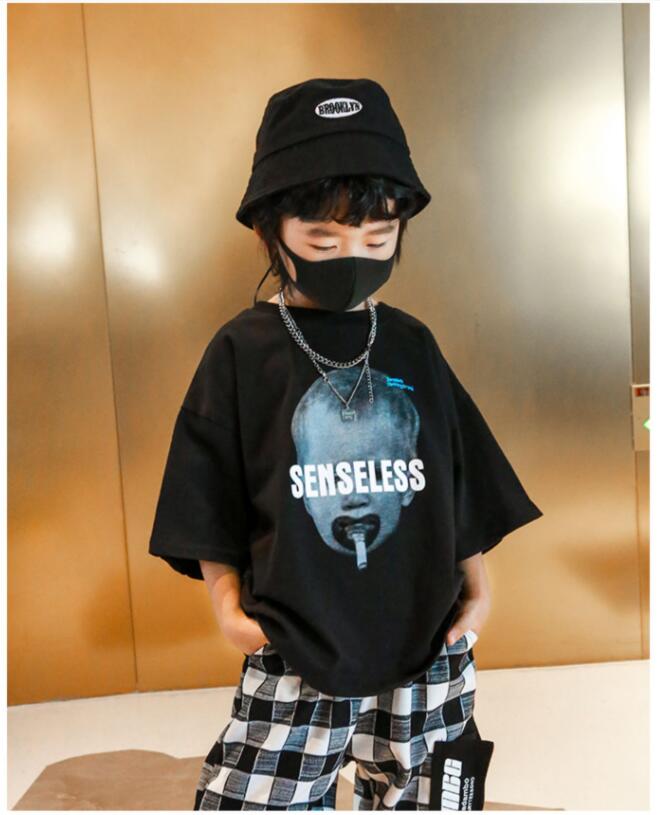子供服夏服★男の子半袖Tシャツ★ファッショ半袖Tシャツ子供夏服★潮流子供夏服★110-160