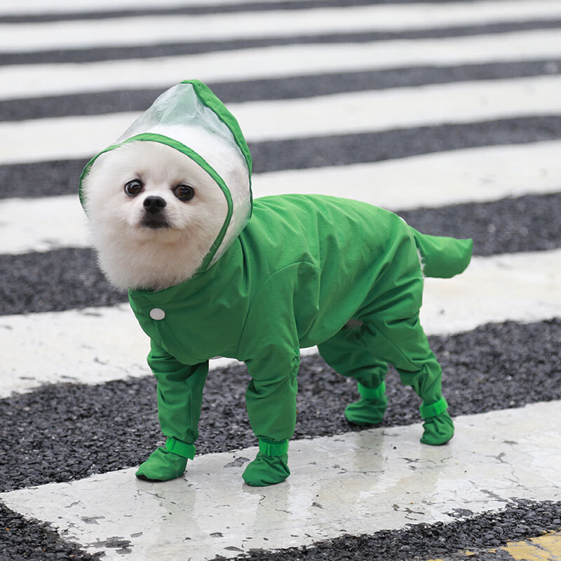 犬用 レインコート 中型 小型 雨具 全身カバー 靴付き 犬服 猫服 防水 ドッグ ウエア ペット