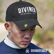 【ゴルフアイテム】オリジナルロゴ刺繍キャップ帽子／DIVINER GOLF