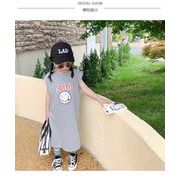 2022夏新品★人気 韓国子供服 半袖 Tシャツ  ワンピース 可愛いおしゃれ   女の子  キッズ服  カジュアル
