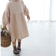 【2022春新作】韓国風子供服  ベビー服   スカート   ストライプ   全2色   半袖ワンピース