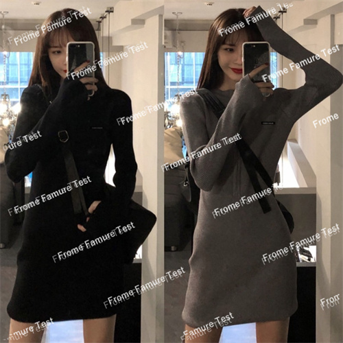 ワンピース　レディース　　ドレス　　ファッション　　春秋　パッケージヒップスカート