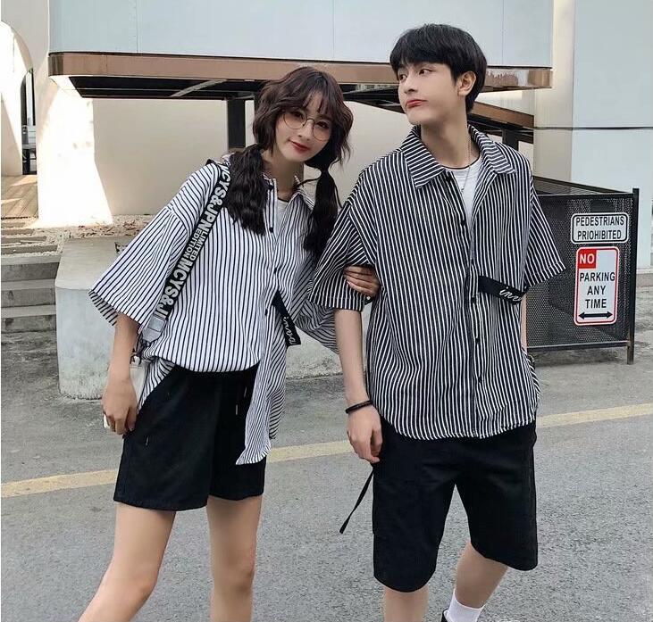 韓国風  Tシャツ　カップル半袖シャツ　夏の新しい　スポーツウェア　ファッション半袖★M-2X