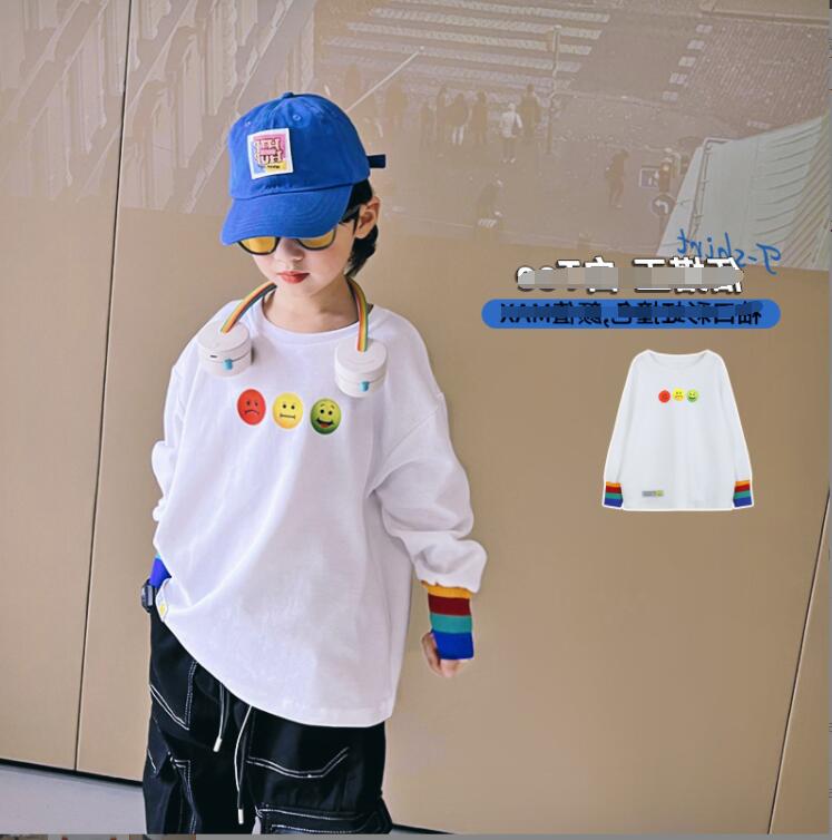 子供服春秋服★男の子Tシャツ★ファッションTシャツ子供春服★韓国風子供春秋服★110-160